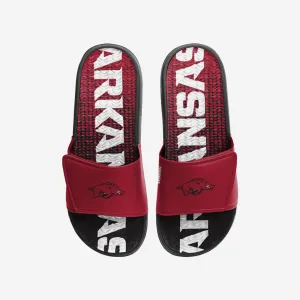 Arkansas Razorbacks Gradient Wordmark Gel Slide