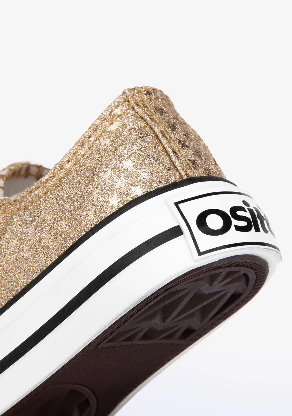 Baby's Platium Glitter Sneakers