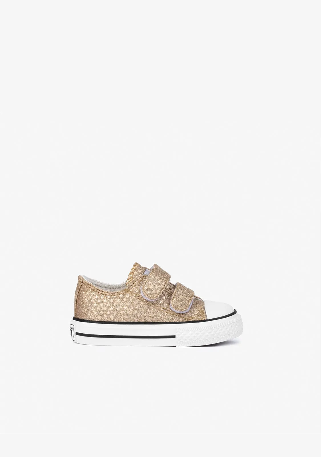 Baby's Platium Glitter Sneakers