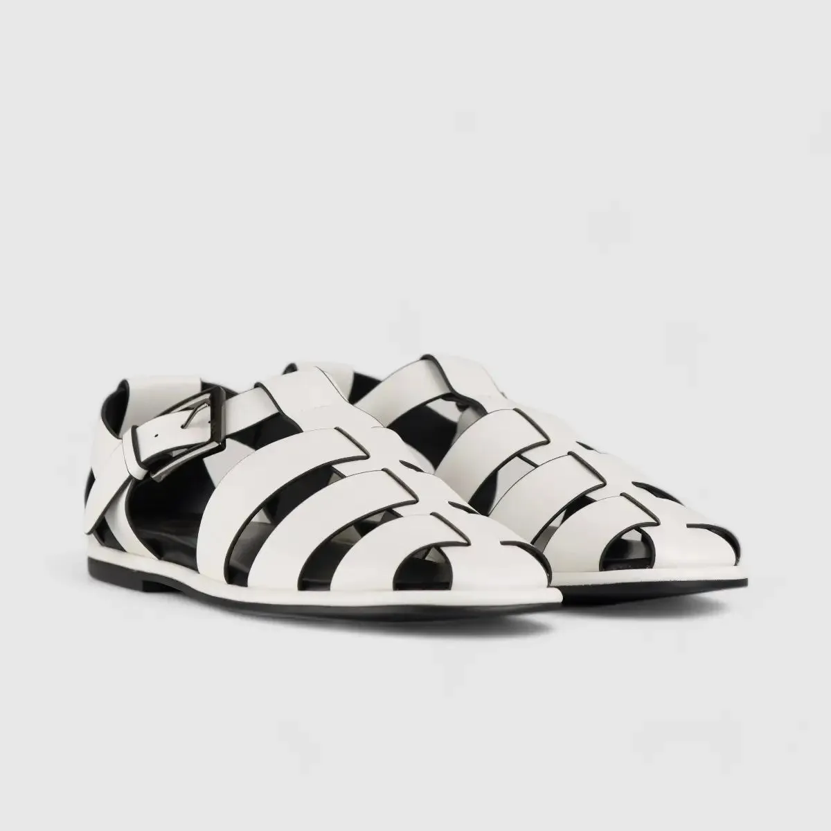 Bulbul Flat Sandal White Car5007