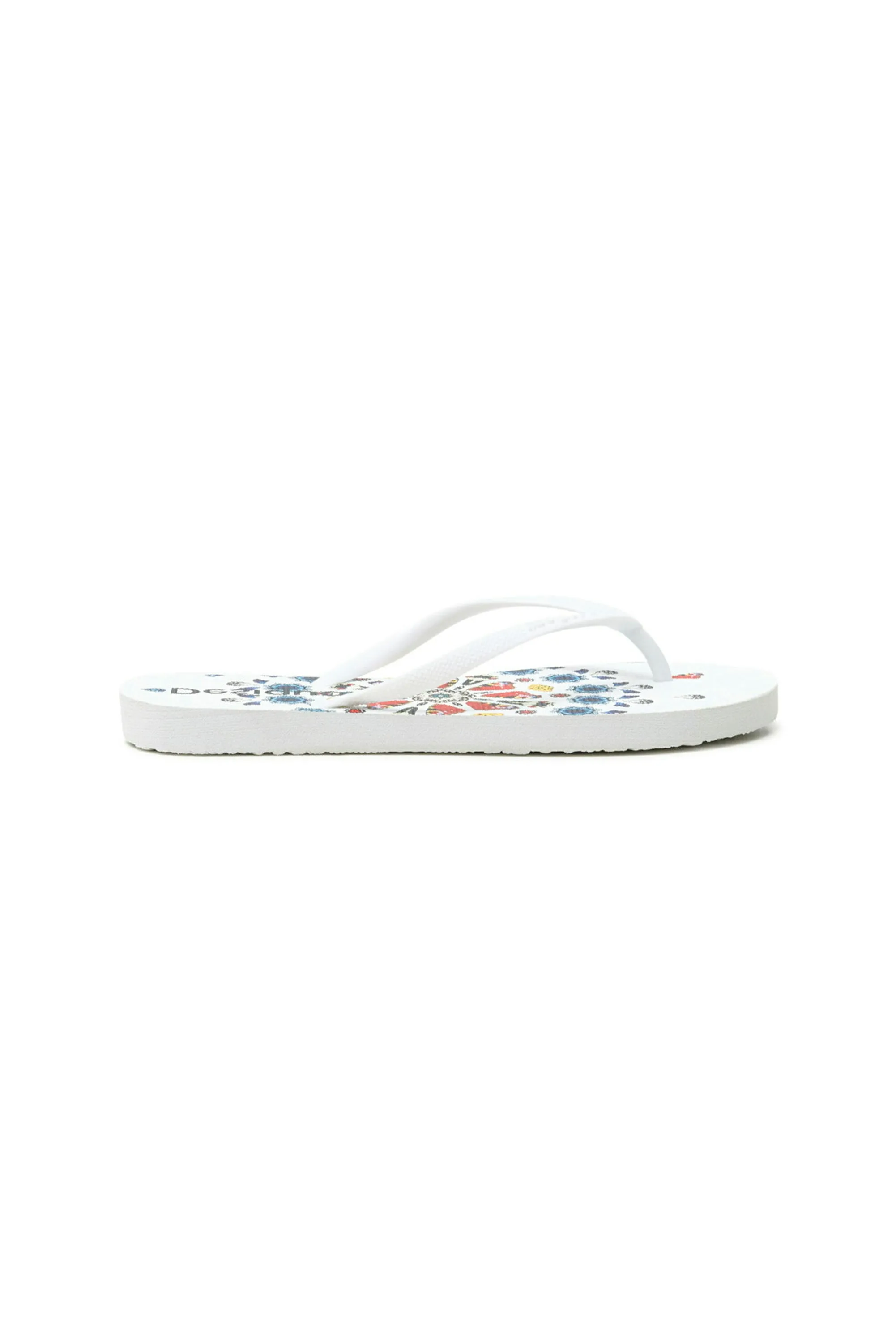 Butterfly Flip Flops Black White Red SS21 Desigual Style 21SSHP06