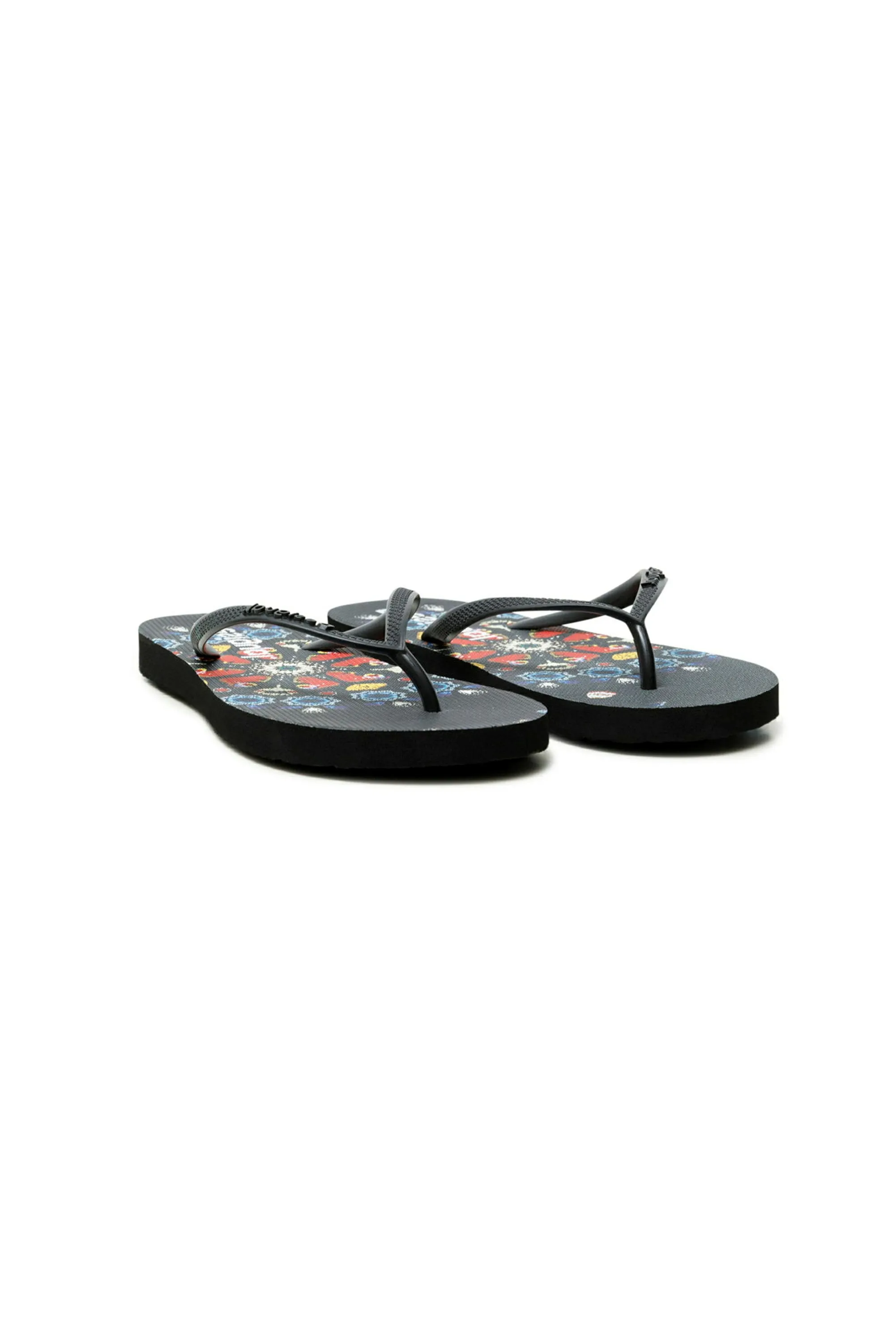 Butterfly Flip Flops Black White Red SS21 Desigual Style 21SSHP06