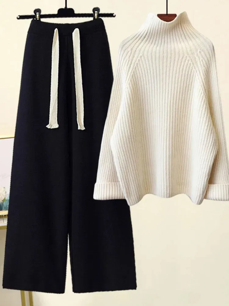 Cozy Knitted Suit Autumn Winter Warmth