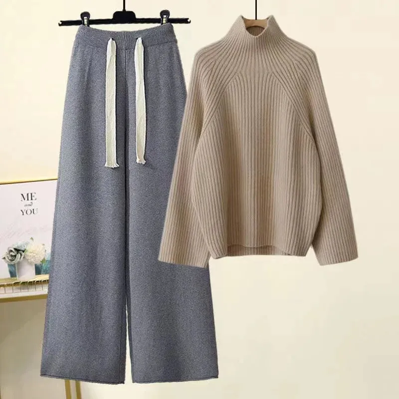 Cozy Knitted Suit Autumn Winter Warmth