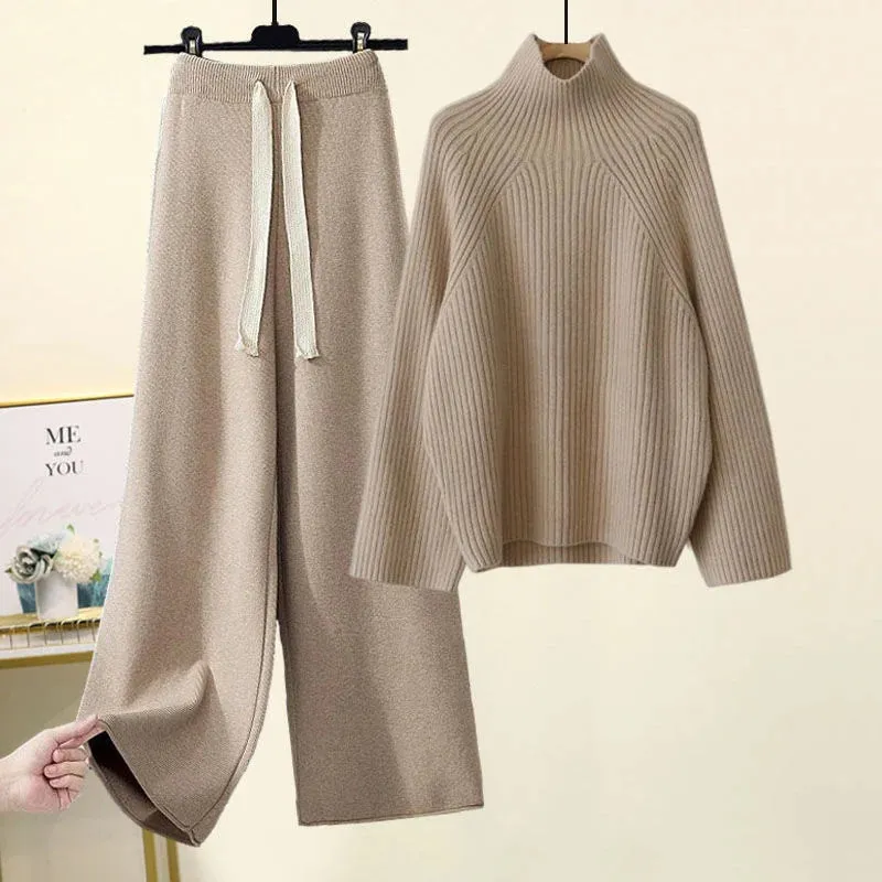 Cozy Knitted Suit Autumn Winter Warmth