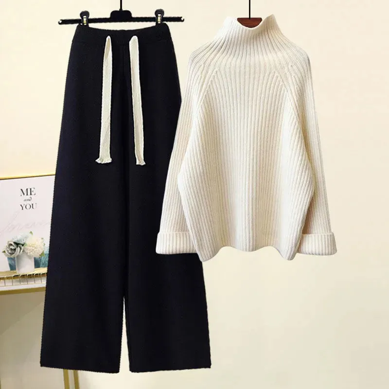 Cozy Knitted Suit Autumn Winter Warmth