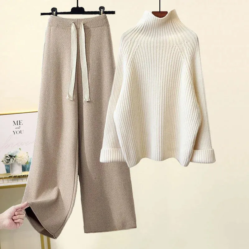 Cozy Knitted Suit Autumn Winter Warmth