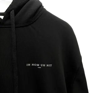 Ih Nom Uh Nit Chest Logo Hoodie Black NCS23233 (Made In Italy)