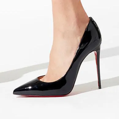 Kate 100 black patent pumps