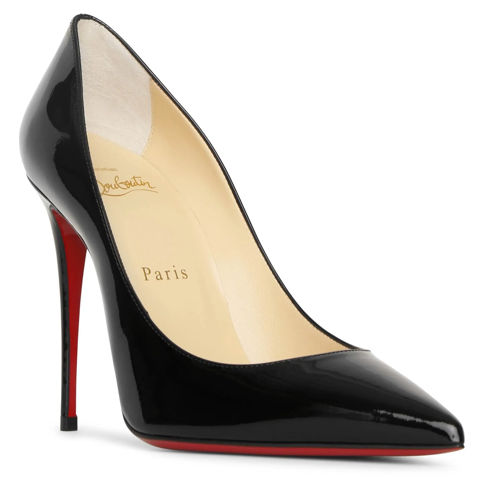 Kate 100 black patent pumps