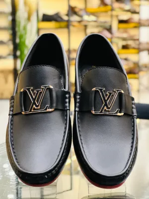 L-V BLACK  LOAFFERS