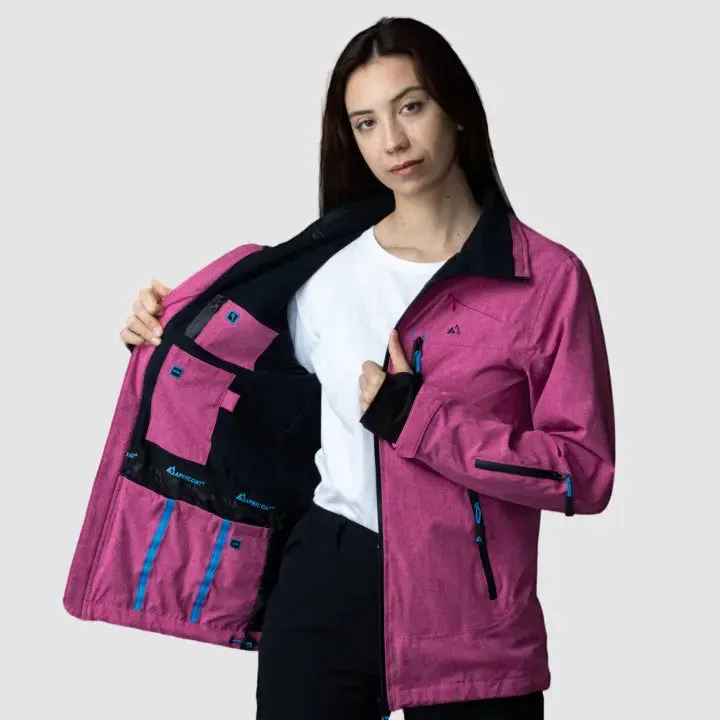 Ladies' Sustainable Pink Adventure Jacket 2.0 - Chic & Versatile Outdoor Wear