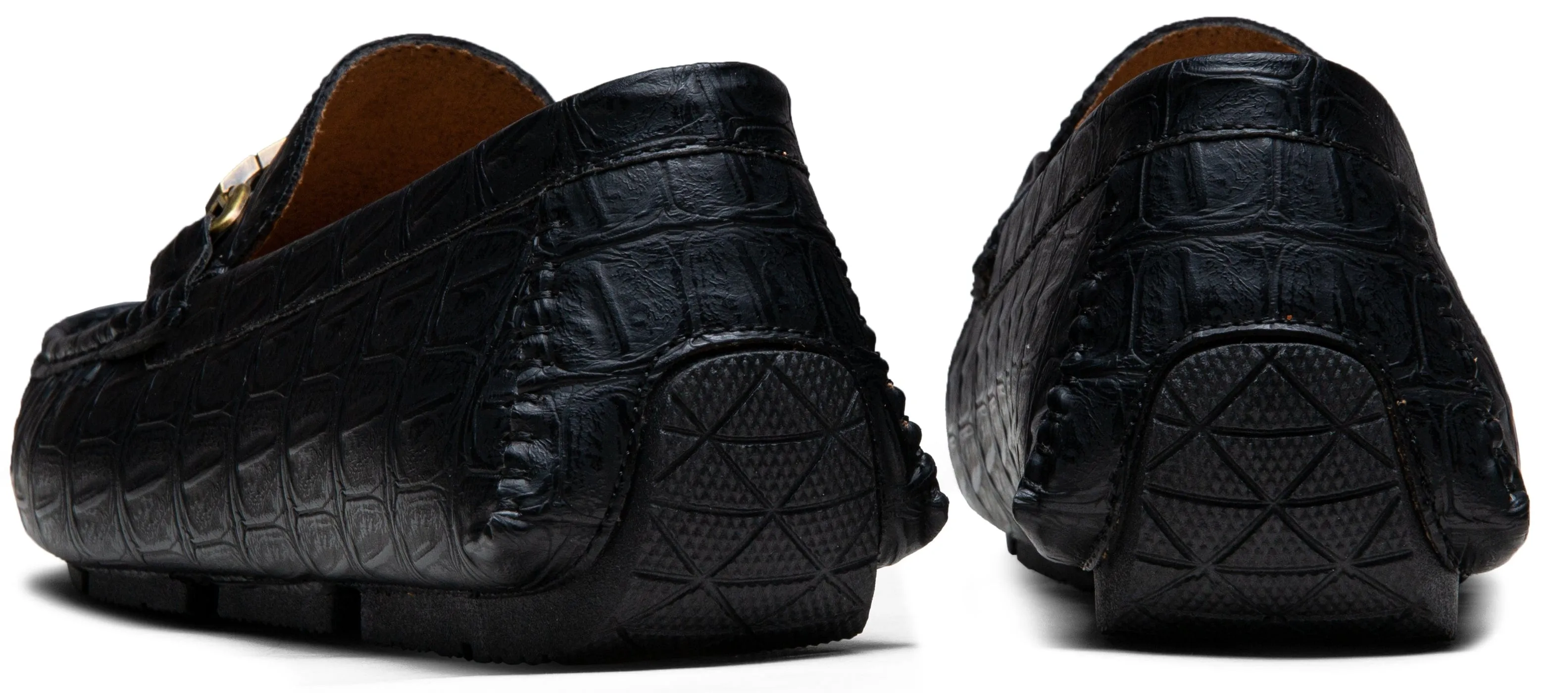 Men's Loafers Crocodile Printed Casual Shoes | JOUSEN