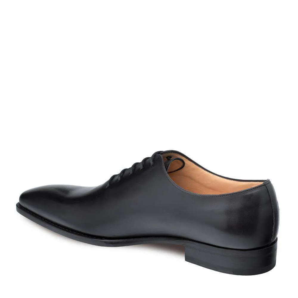Mezlan Men's Designer Shoes Black Pamplona Leather Oxfords 9201 (MZ3001)