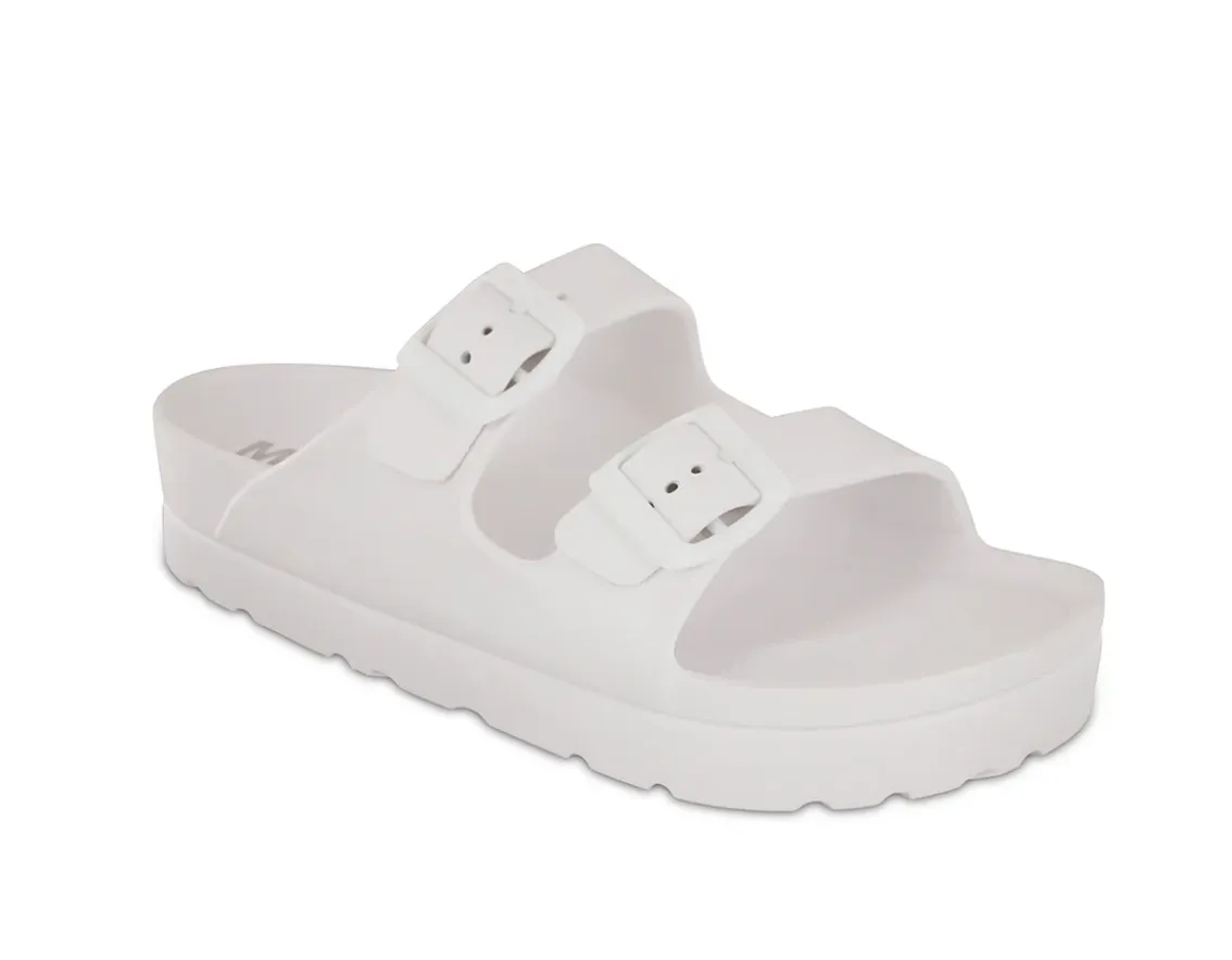 MIA Platform Sandal w\White