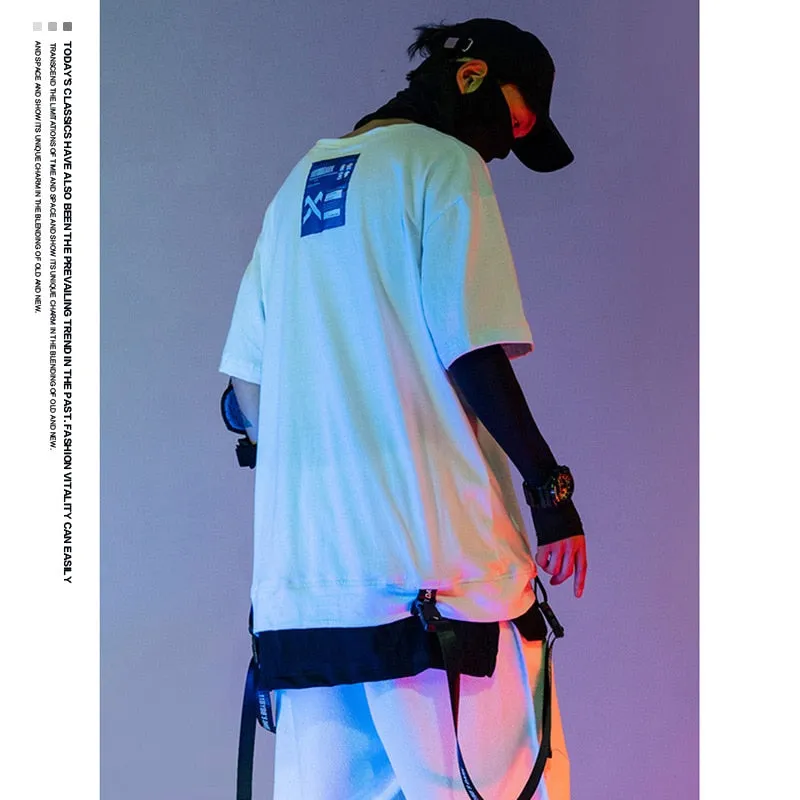 NeoTokyo  Techwear Tee - Harajuku Style, Anime T-Shirt, Casual Sport, Hip Hop, Punk