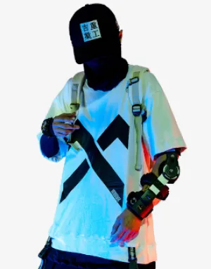 NeoTokyo  Techwear Tee - Harajuku Style, Anime T-Shirt, Casual Sport, Hip Hop, Punk