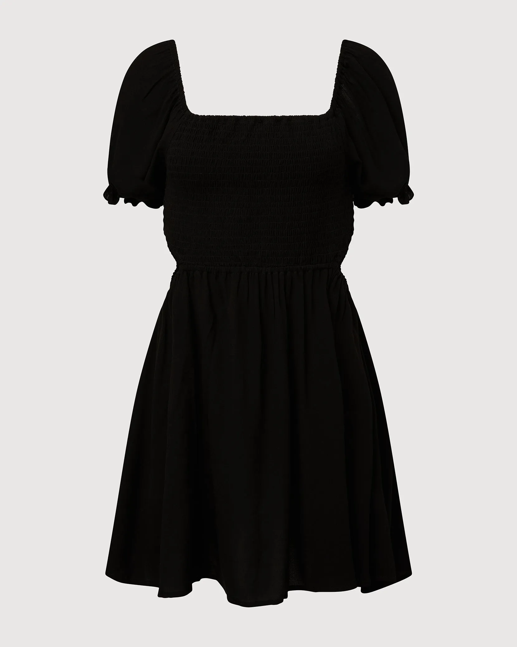 Open Back Smocked Mini Dress