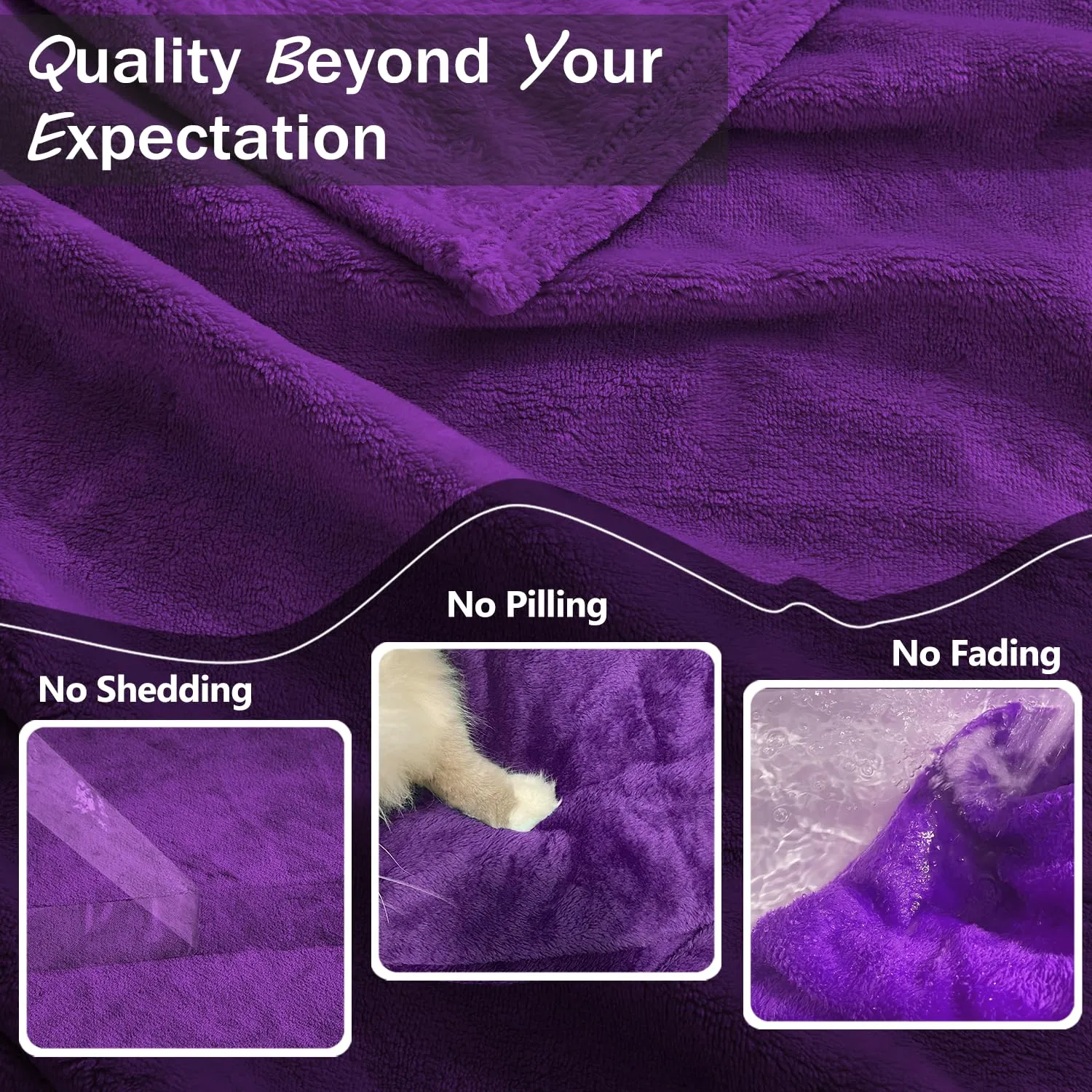 Silk Touch Fleece Blanket - 350 GSM Cozy | Anti-Static Microfiber | Couch & Bed Throw