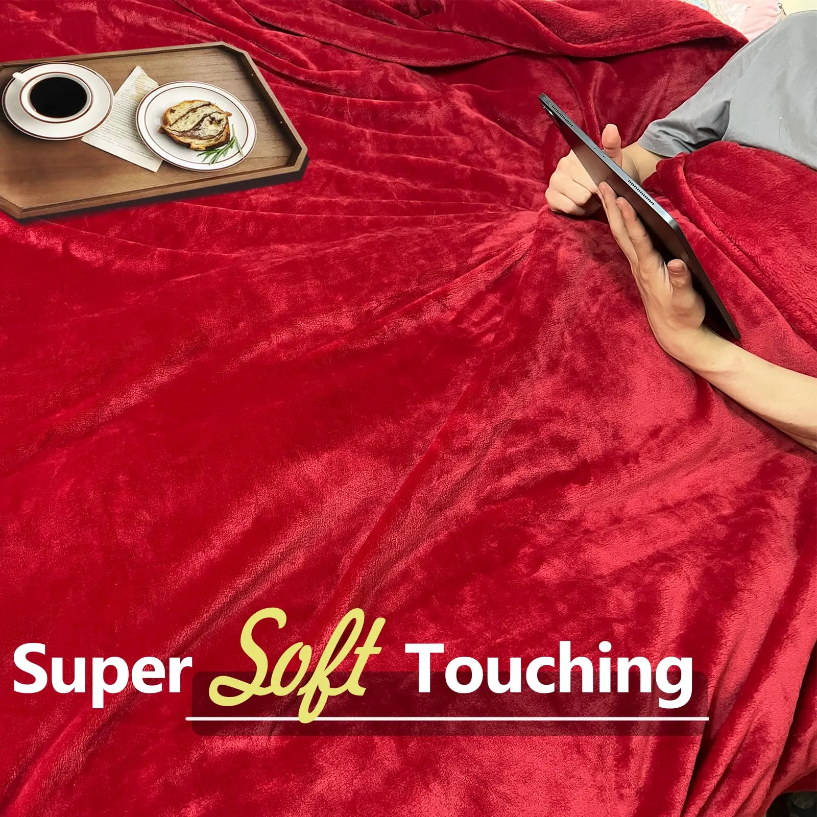 Silk Touch Fleece Blanket - 350 GSM Cozy | Anti-Static Microfiber | Couch & Bed Throw