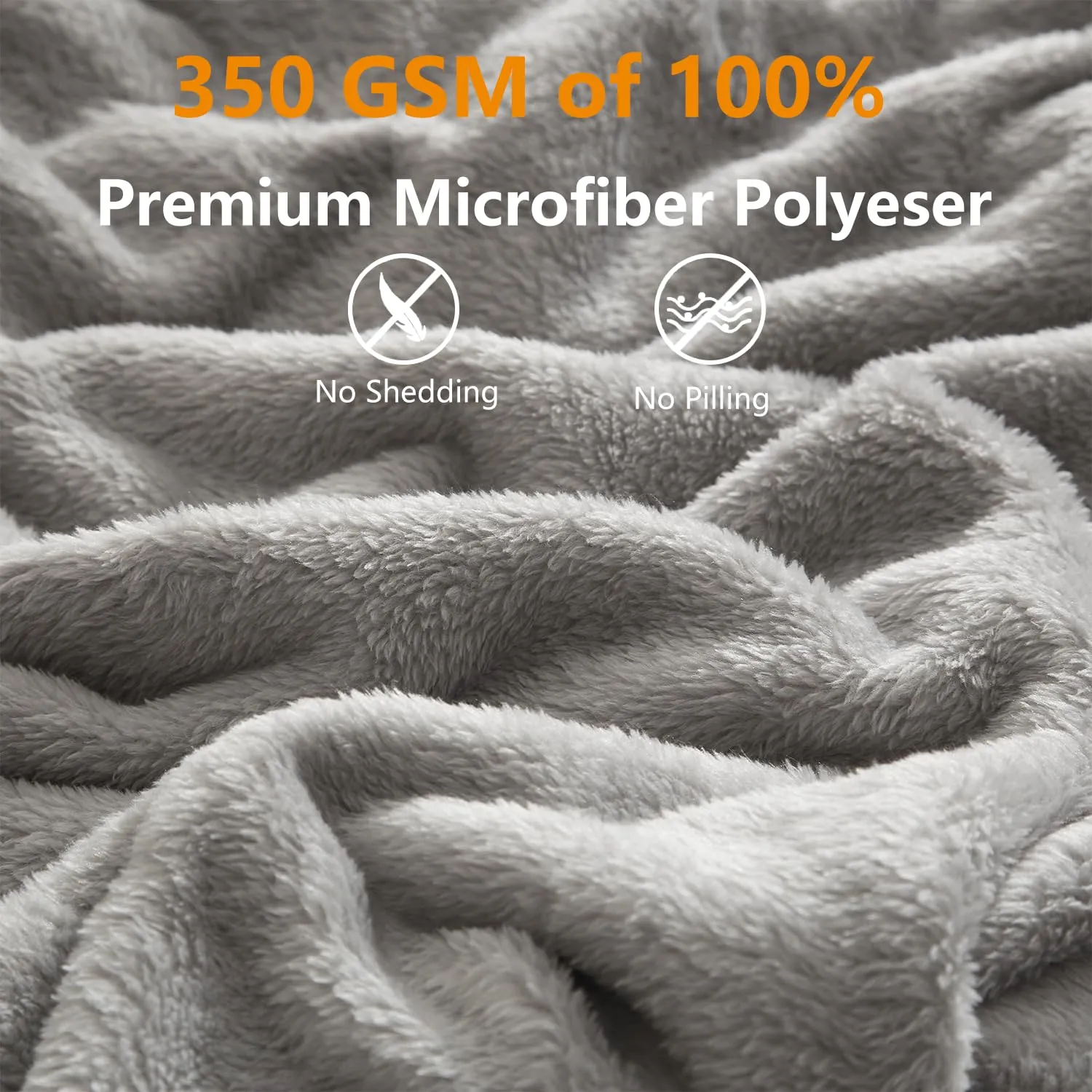 Silk Touch Fleece Blanket - 350 GSM Cozy | Anti-Static Microfiber | Couch & Bed Throw