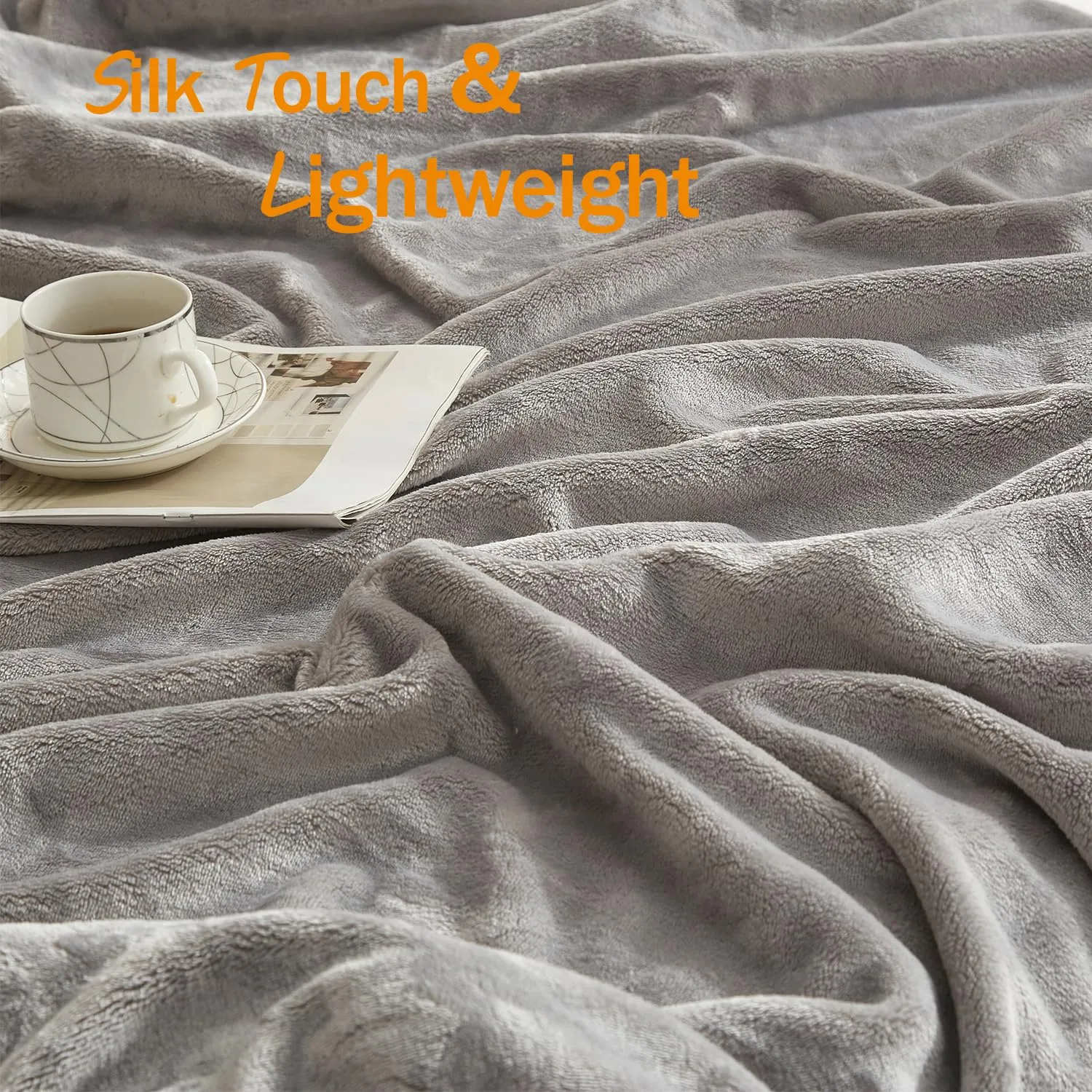 Silk Touch Fleece Blanket - 350 GSM Cozy | Anti-Static Microfiber | Couch & Bed Throw