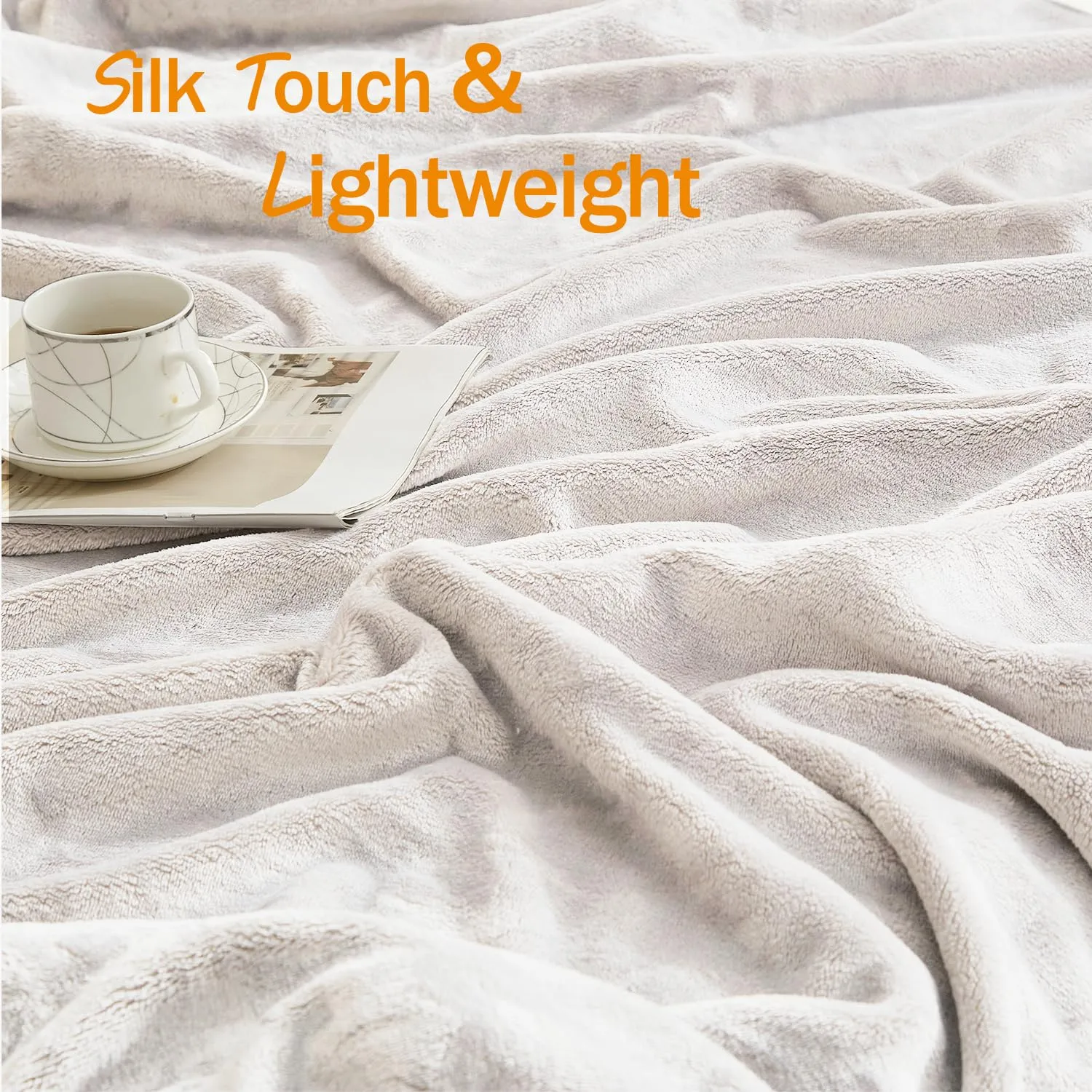 Silk Touch Fleece Blanket - 350 GSM Cozy | Anti-Static Microfiber | Couch & Bed Throw