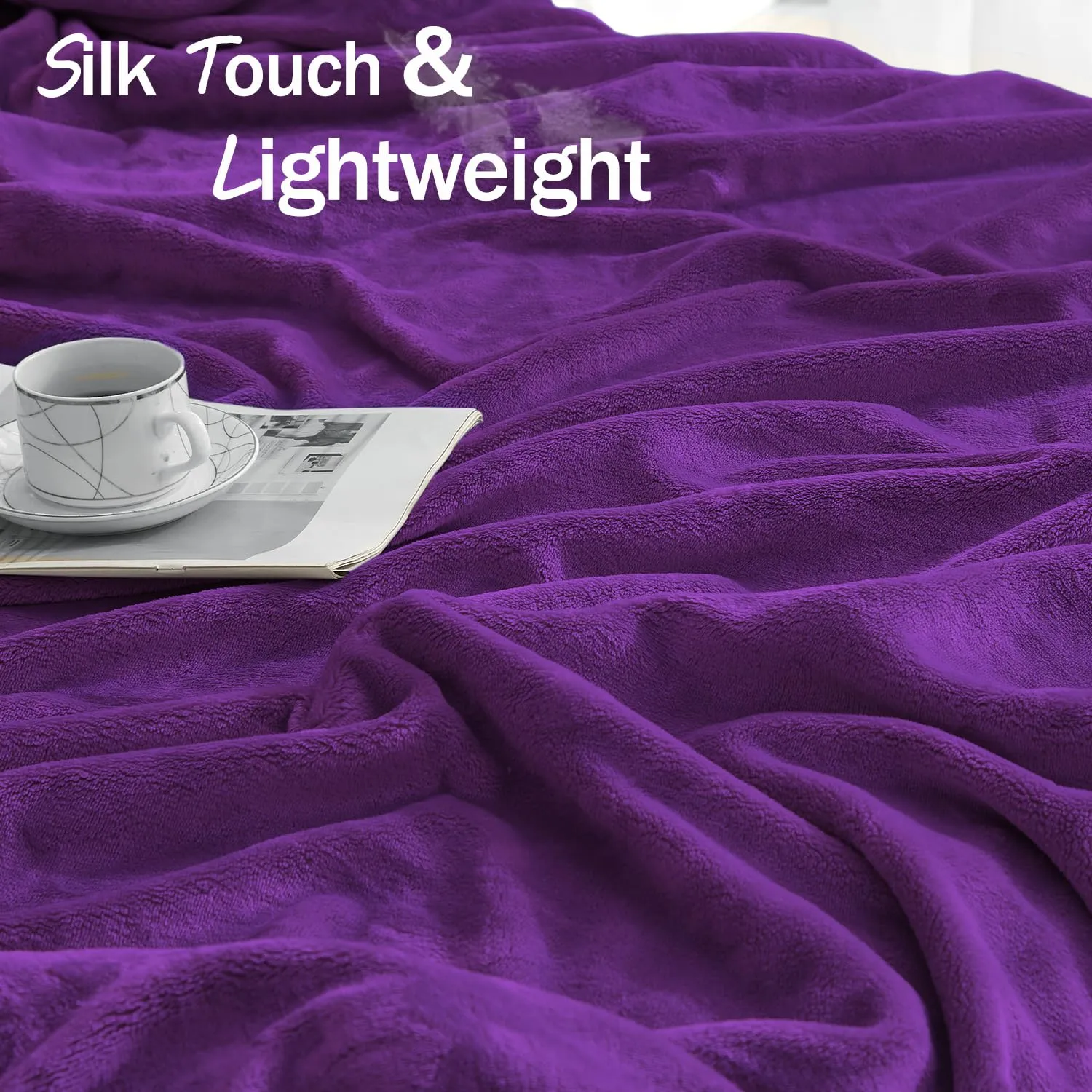 Silk Touch Fleece Blanket - 350 GSM Cozy | Anti-Static Microfiber | Couch & Bed Throw