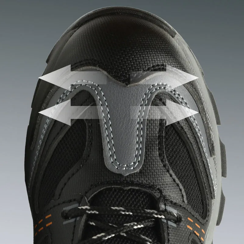Steel Toe Shoes for Men, Slip Resistant Safety Work Shoes Comfortable Industrial and Construction Working Footwear