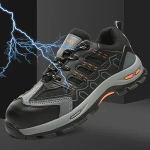 Steel Toe Shoes for Men, Slip Resistant Safety Work Shoes Comfortable Industrial and Construction Working Footwear
