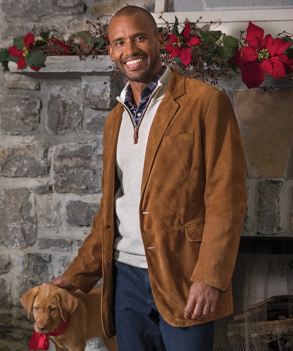 Westport Black Goat Suede Blazer