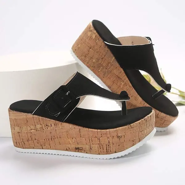 Women's Casual Platform Flip-Flop Sandals 41808250C