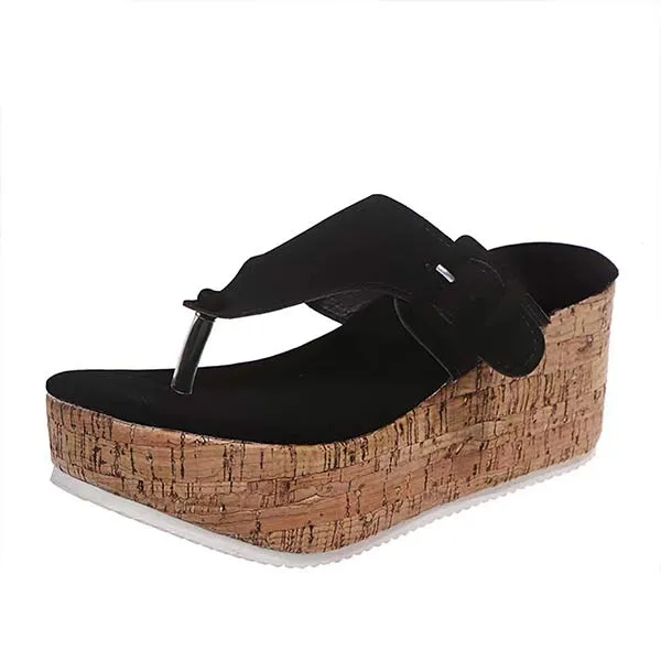 Women's Casual Platform Flip-Flop Sandals 41808250C